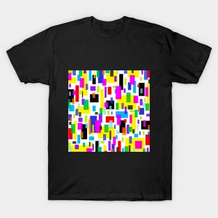 Digital Rainbow Rain T-Shirt